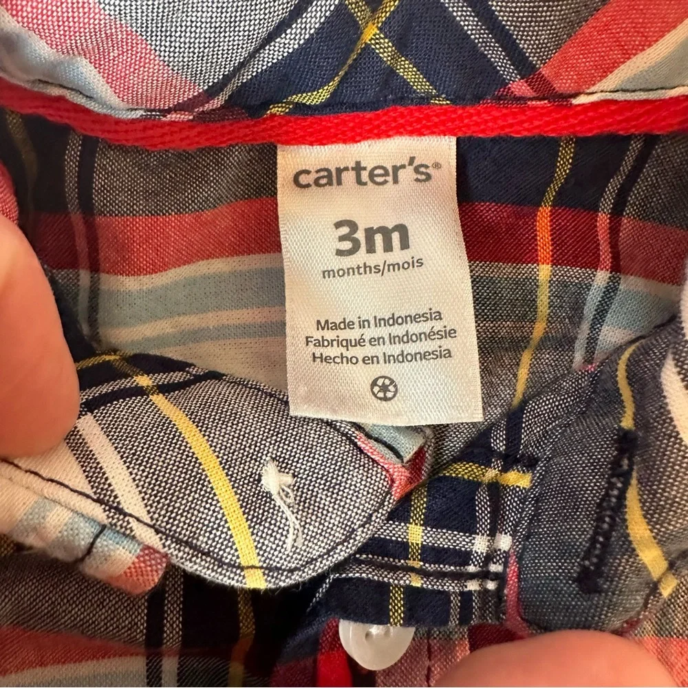 Carter's Boys' 3-Piece Dress Me Up Jean Suspender Pant Set, 3 Months